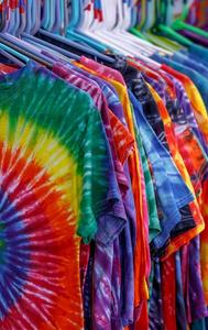 Tie-dye printed shirts