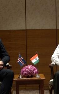 EAM Jaishankar Meets Iceland's FM Bjarni Benediktsson In Delhi