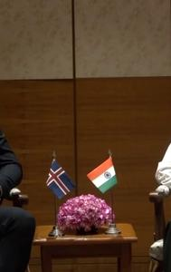 EAM Jaishankar Meets Iceland's FM Bjarni Benediktsson In Delhi