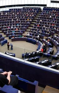 Parliament members attend a session at the European Parliament, Tuesday, April 23, 2024 in Strasbourg, eastern France. 