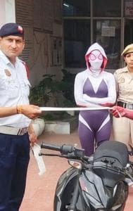 Delhi police arrests Spiderman and Spiderwoman in Dwarka district
