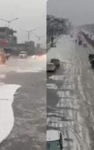 A massive cyclonic hailstorm – lasting for more than 15 minutes – struck Manipur on Sunday afternoon, damaging properties worth crores of rupees.