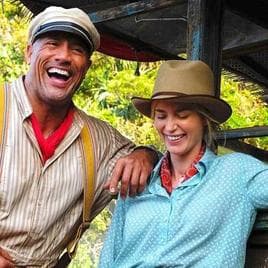 The Rock and Emily Blunt