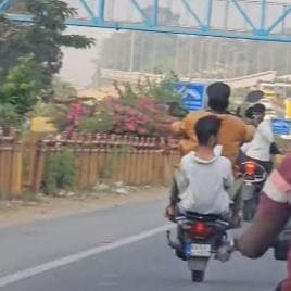 Dangerous Bike Stunt On Bengaluru Highway Goes Viral