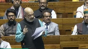 Amit Shah in the Lok Sabha