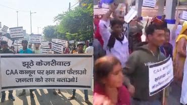 Hindu refugees protested in delhi