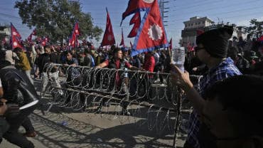 Nepal protest.
