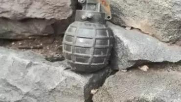 Two hand grenades were discovered on Monday in Pune, where metro construction work is underway
