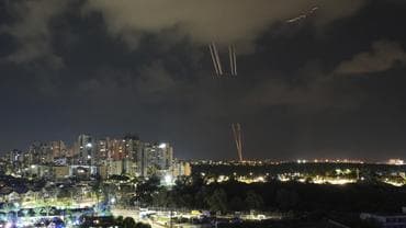 Rocket fired from the Gaza strip amid Israel-Hamas war 