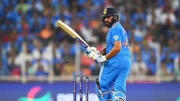 Rohit Sharma in action for Team India at the ODI World Cup