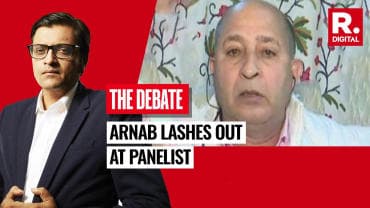ARNAB LASHES OUT AT PANELIST