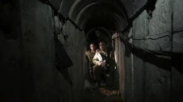 Hamas tunnels in Gaza 