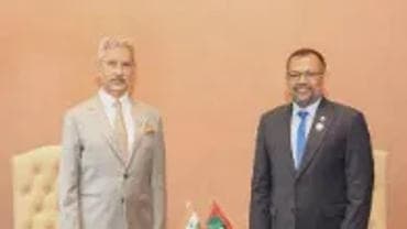 External Affairs Minister Dr S. Jaishankar and Maldivian FM Moosa Zameer