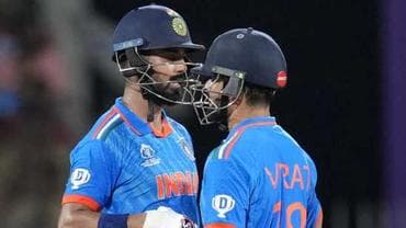 Indian batters KL Rahul and Virat Kohli added 165 runs for the 4th wicket and helped the team win the match. 