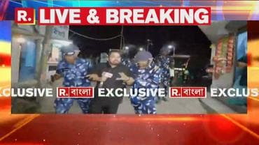 Sandeshkhali LIVE: Republic Bangla reporters Santu Pan, Arnab Majumdar heckled at Ferryghat in Sandeshkhali.
