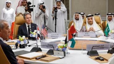 US Secretary of State Antony Blinken attends US-Arab Quint Meeting in Riyadh.